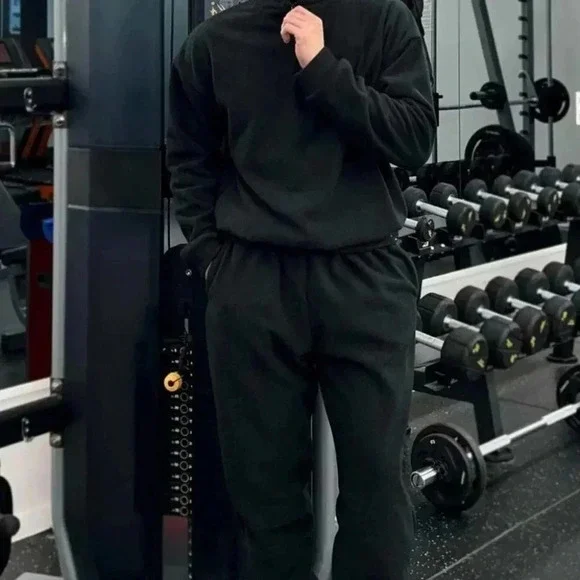 Black Mens Sweatshirt & Sweatshirt